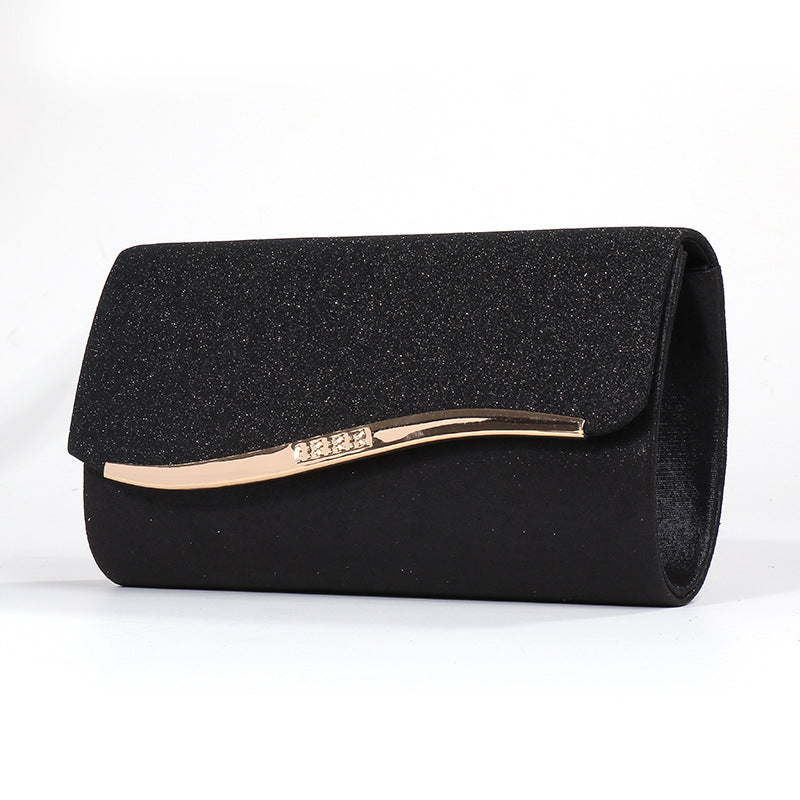 Fashionable Women's Metal Edging Temperament Evening Bag