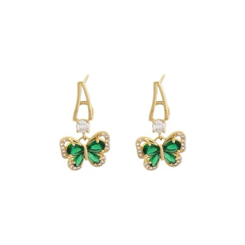 French Retro Butterfly Earrings