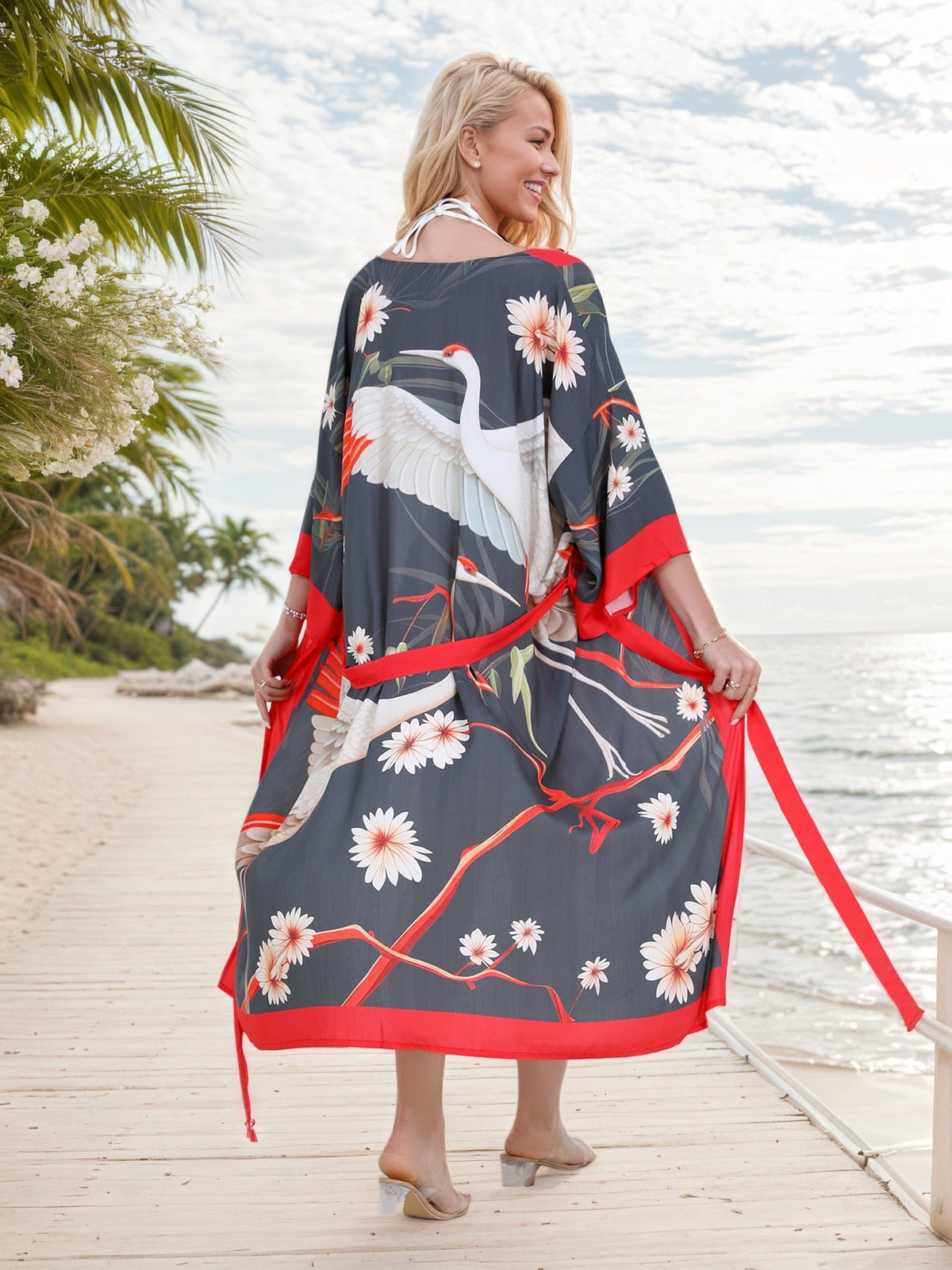 Kimonos For Women Beach Swimsuit Coverup Lightweight Boho Cardigans