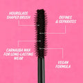 theBalm Big Fan Defining Mascara: Xtra-Lush Brush for Volumizing & Long-Lasting Eyelash Enhancement – Achieve Dramatic, Thick Lashes All Day.