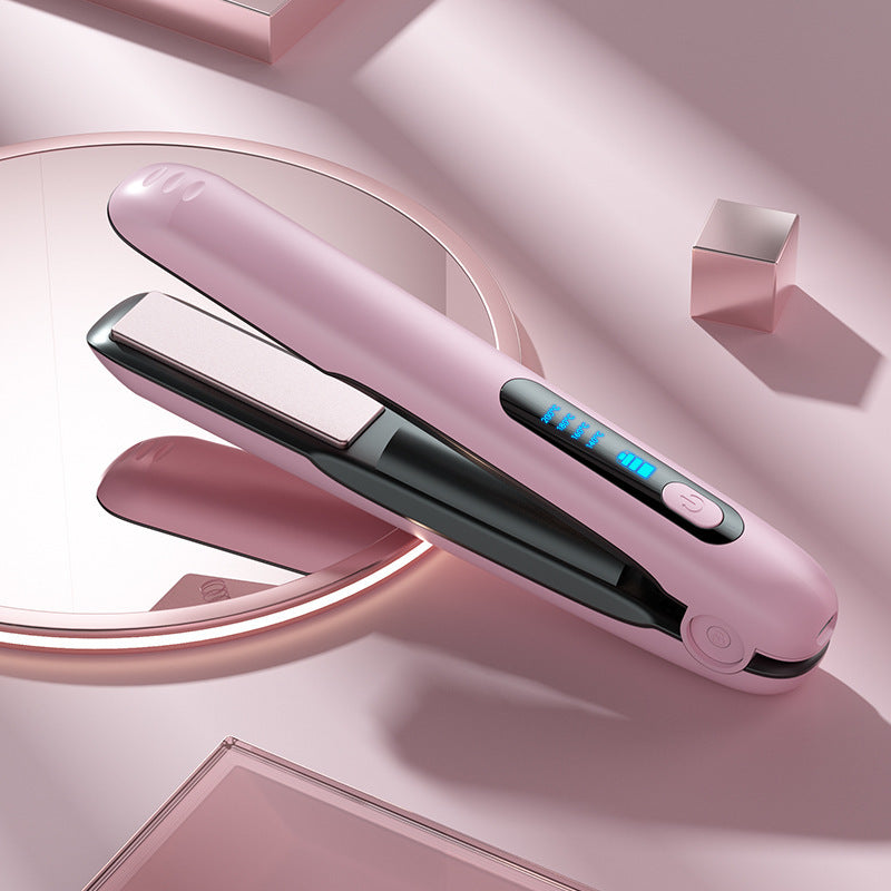 Portable Wireless 2-in-1 Hair Straightener & Curler