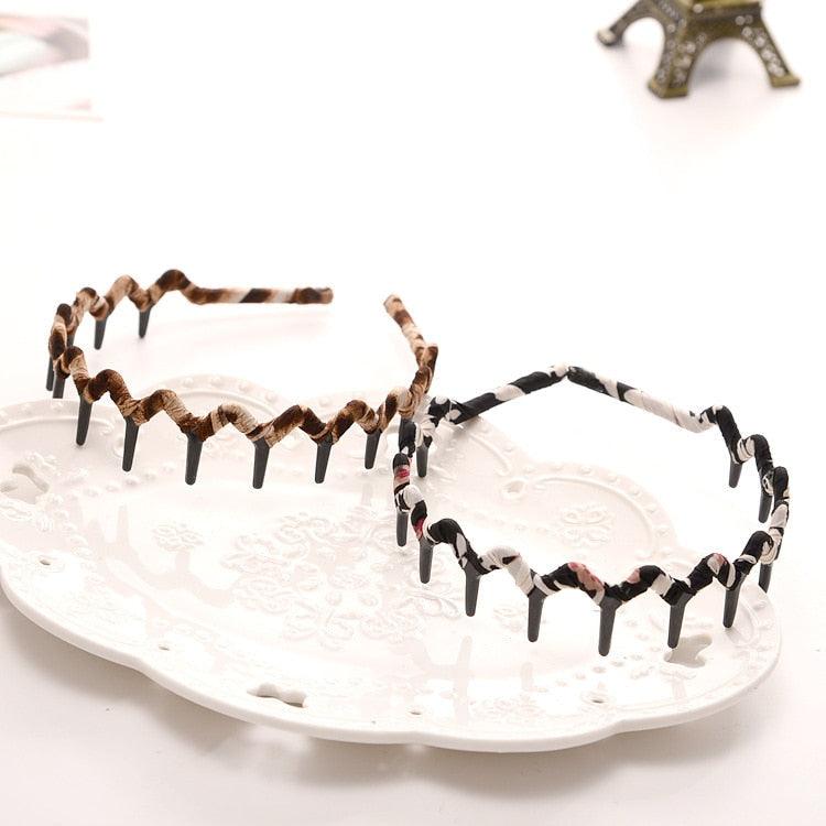 1 pcs Fashion Women Unisex Spring Wavy Hair Band Unisex Hairband for Men Women Sport Hair Hoop Non-slip Headwear Hair Accessories for Men And Women