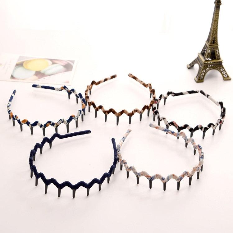 1 pcs Fashion Women Unisex Spring Wavy Hair Band Unisex Hairband for Men Women Sport Hair Hoop Non-slip Headwear Hair Accessories for Men And Women