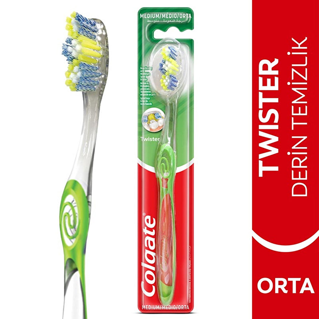 Colgate Twister Toothbrush Medium - Deep Cleaning | Oral Care