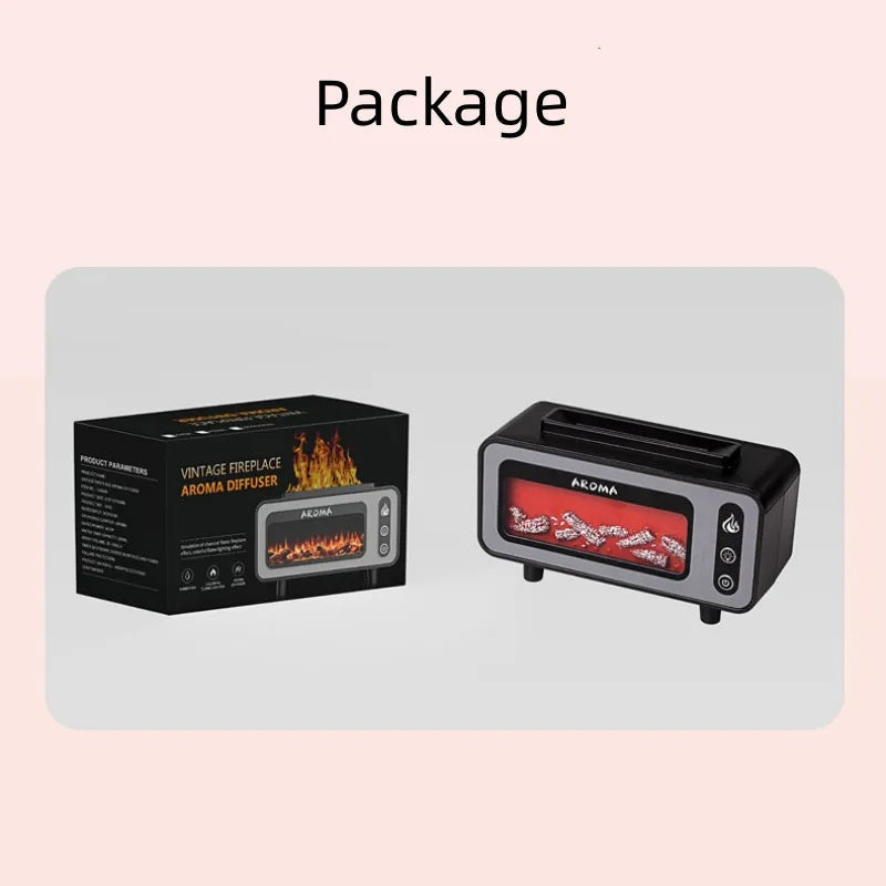Ultrasonic Flame Humidifier 200ml 3D Fire