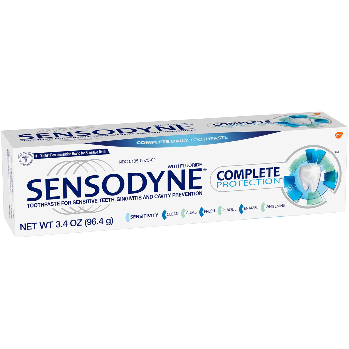 Sensodyne Complete Protection Sensitive Toothpaste Mint 3.4 Oz For Adults