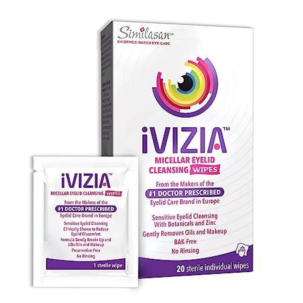 iVIZIA Similasan Wipes, Eyelid Cleansing