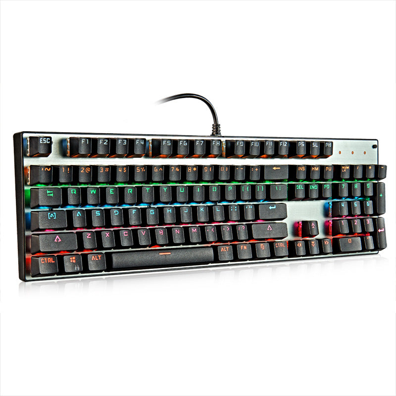 87-Key Mechanical Keyboard with Green Switches - Desktop Non-Punch Design