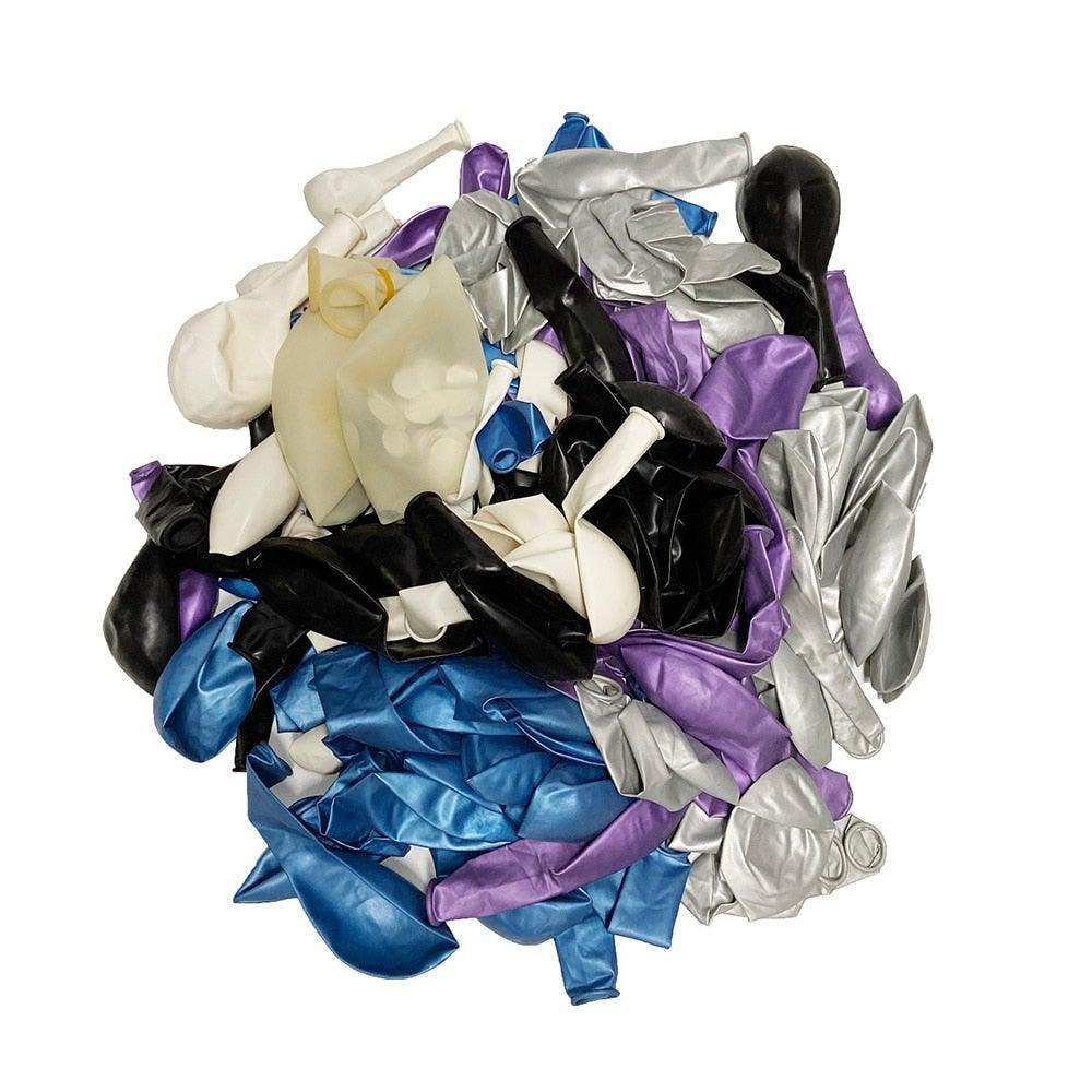 134Pcs Blue Silver Purple Themed Purple Birthday Balloon Garland Arch Kit For Baby Shower Wedding Engagement Decorations Girl Party Birthday Ballon Wedding Decoration