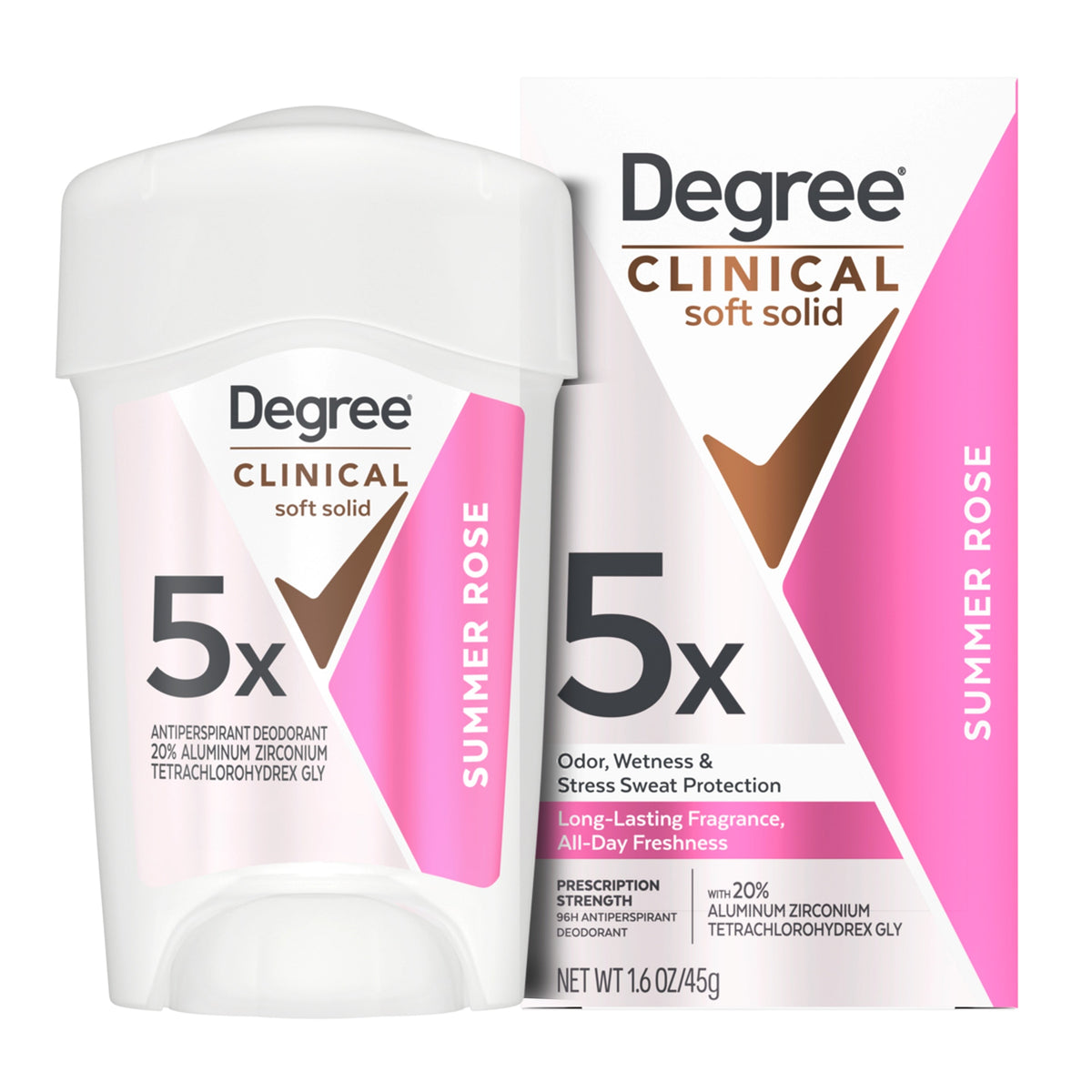 Degree® Clinical Protection 20% 72-Hour Summer Strength Antiperspirant Deodorant, 1.7 oz