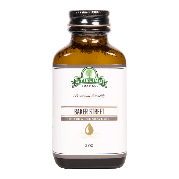 Stirling Soap Co. Baker Street Beard & Preshave Oil 3 Oz