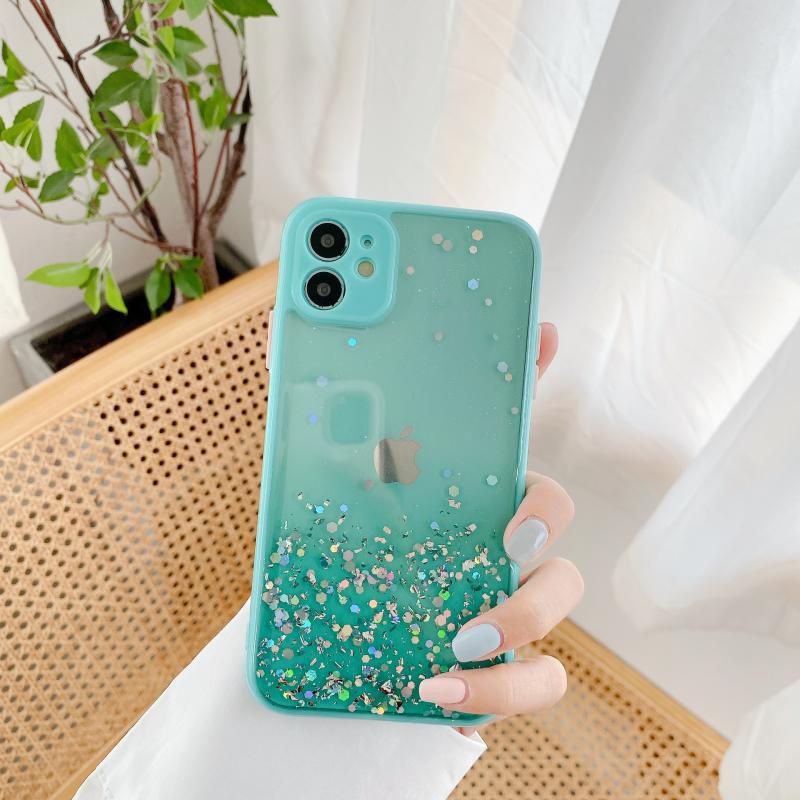 Compatible With , Epoxy Glitter 8p Gradient All-inclusive Anti-drop Cover