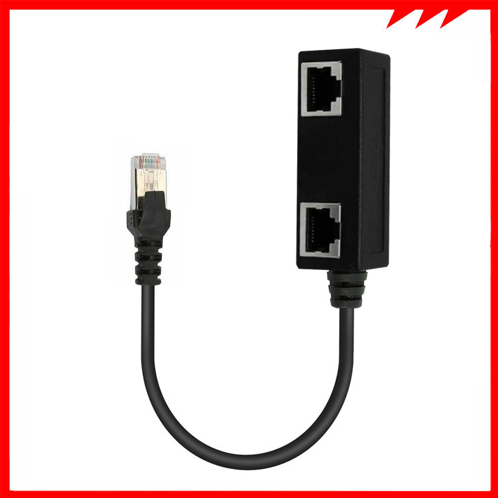 Ethernet Adapter: Male to 3 Female CATE 6 Line