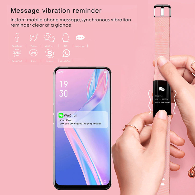 Compatible with Apple , Smart Bracelet Watch Heart Rate Blood Pressure Pedometer