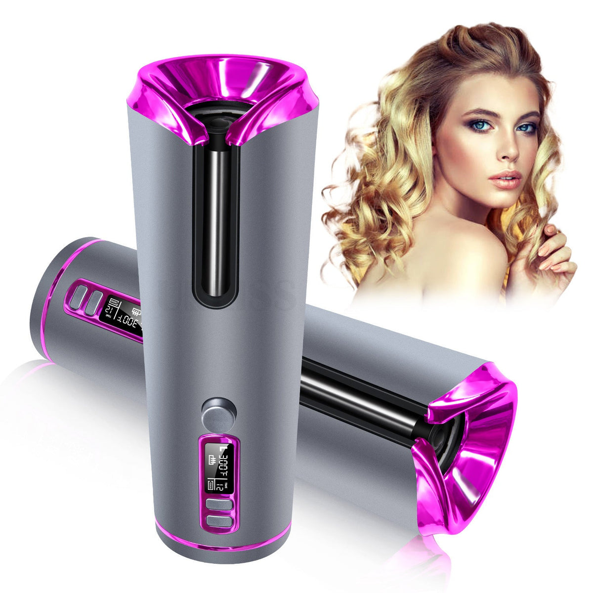 Portable Automatic USB Charging Hair Curling Iron