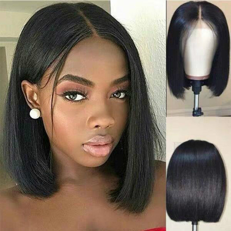 Wig Women Short Human Hair Bob Brazilian Remy