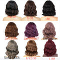 European & American Short Black Curly Wig Set