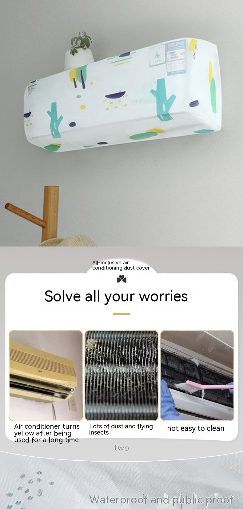 Universal Air Conditioner Dust Cover Hanging