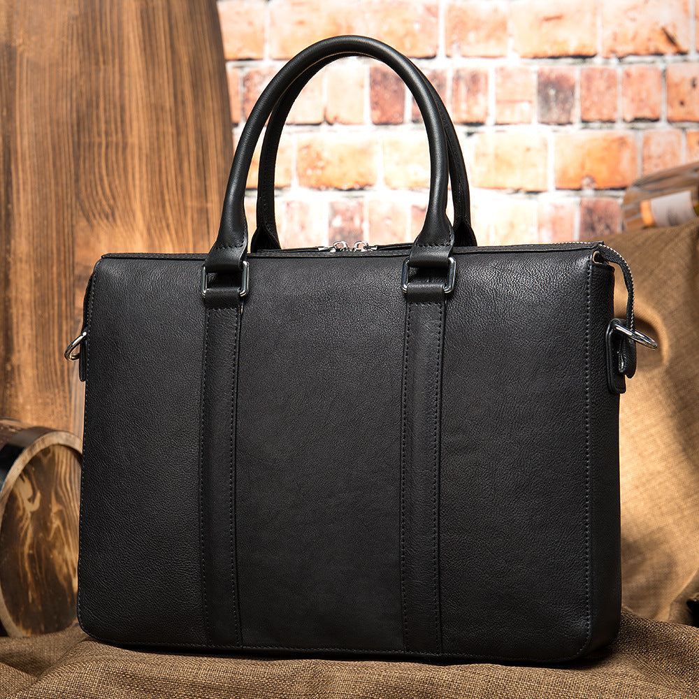 Fashionable Vintage Men's Leather Briefcase
