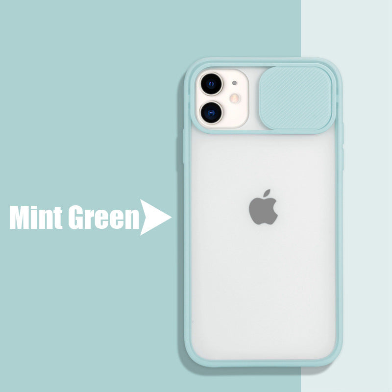 Frosted frame lens phone case