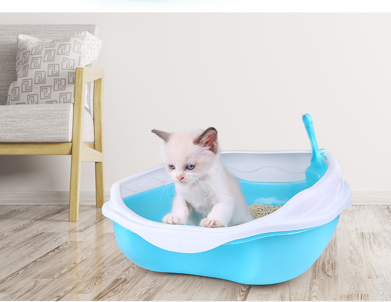 Semi Enclosed Cat Sized Thickened Splash Proof Toilet