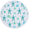Microfiber round beach towel yoga mat