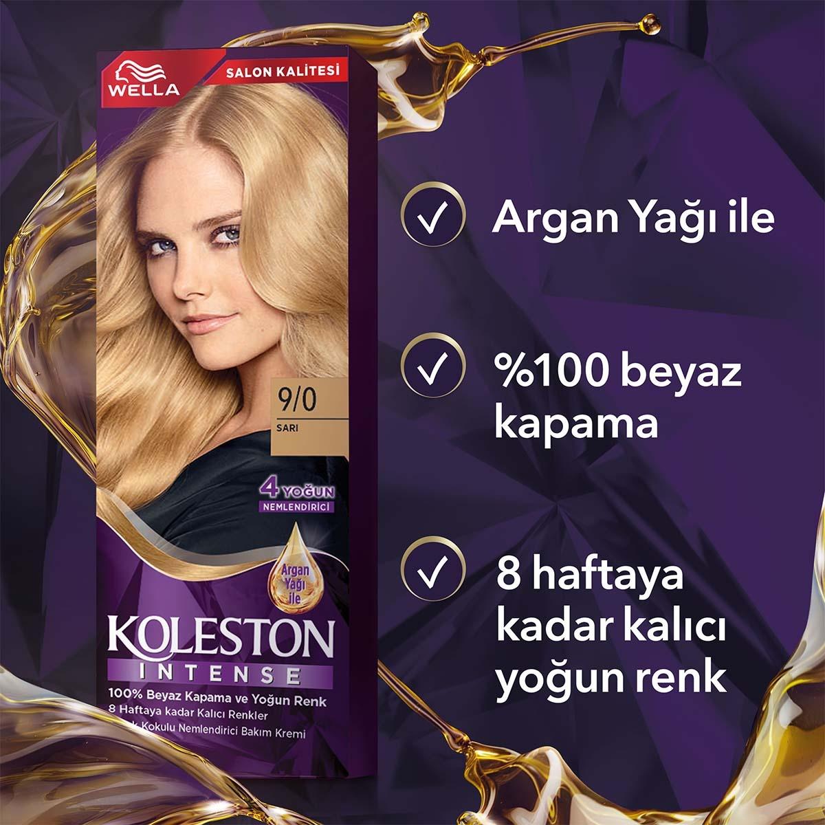 Wella Koleston Intense 9/0 Blonde: Permanent Hair Dye for 100% Gray Coverage & Lasting Intense Color