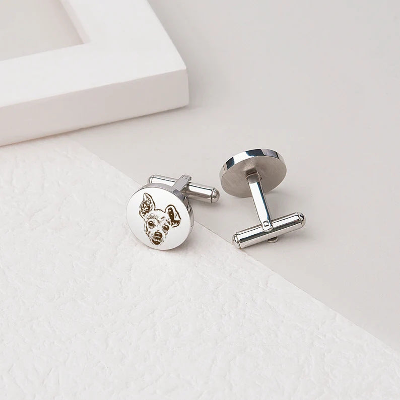 Pet Commemorative Cufflinks EU/US Style
