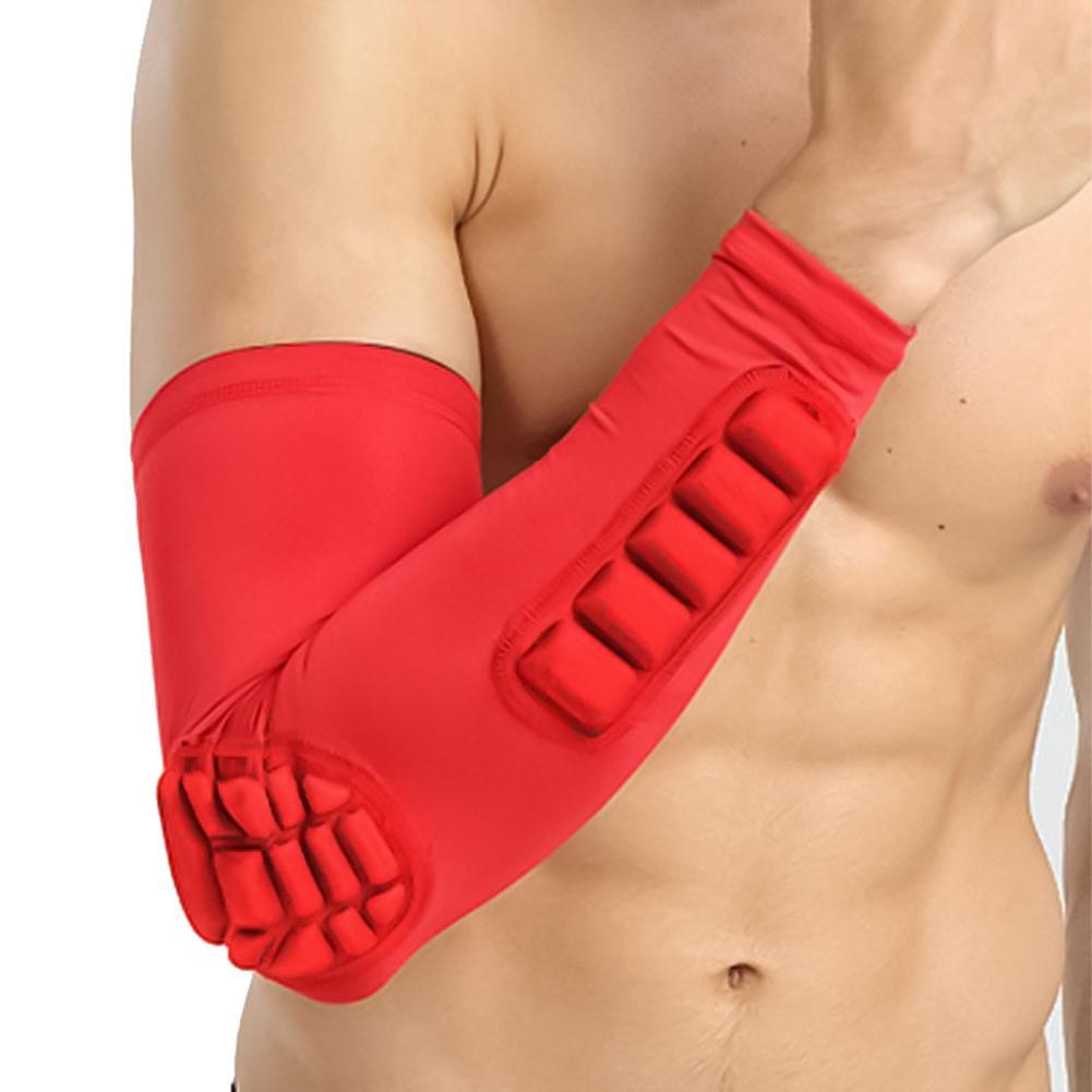 1Pc Arm Sleeve Armband Elbow Sport Basketball Football Anti-Slip Anti-Collision Support Elastic Protective Pad Arm Guard Padded Compression Arm Sleeve With Protection Elbow One Piece Comfortable Arm Cover