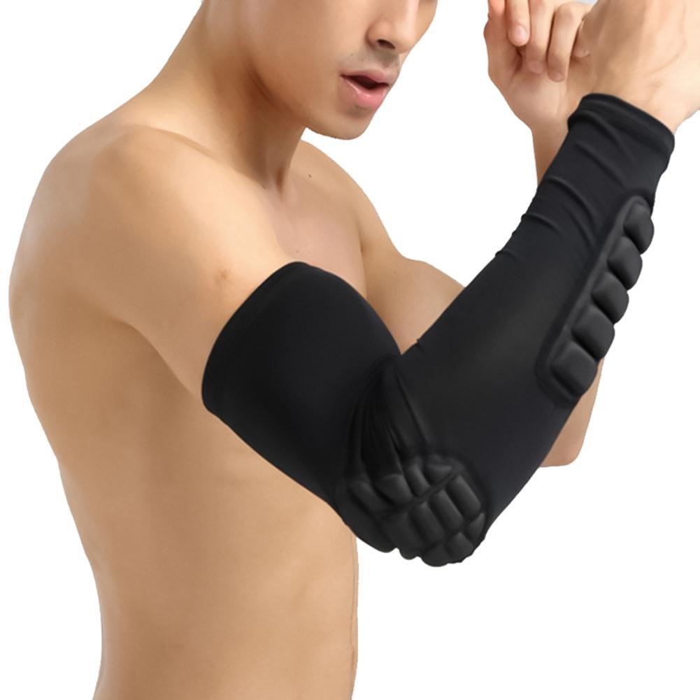1Pc Arm Sleeve Armband Elbow Sport Basketball Football Anti-Slip Anti-Collision Support Elastic Protective Pad Arm Guard Padded Compression Arm Sleeve With Protection Elbow One Piece Comfortable Arm Cover