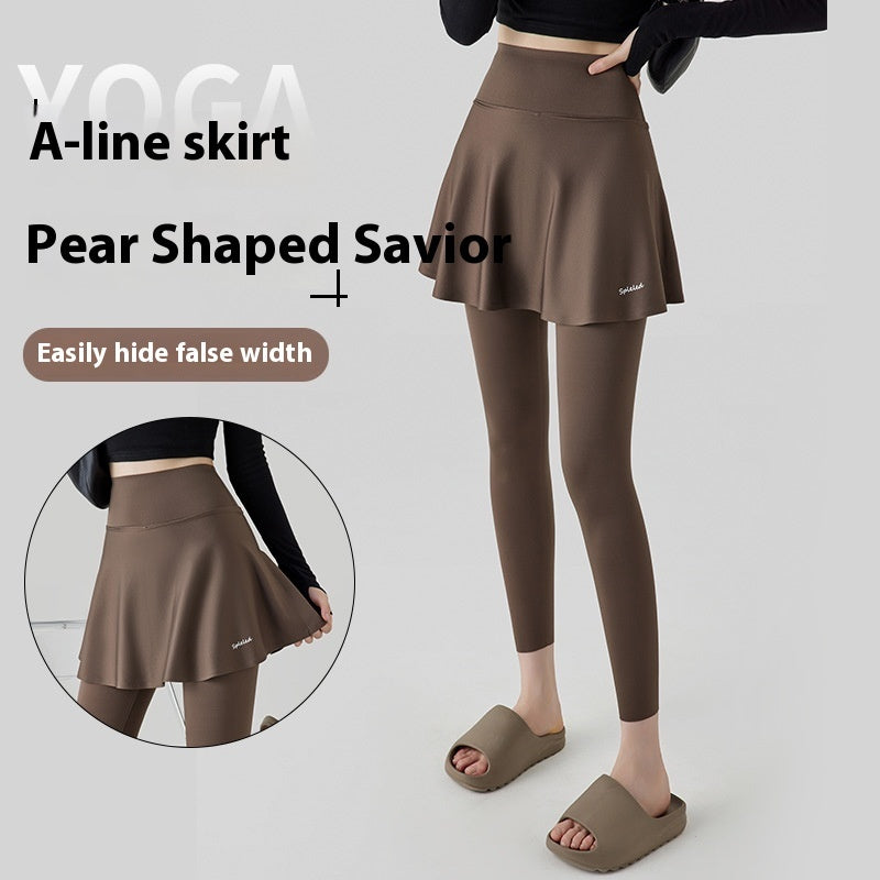 High Waist Yoga Culottes Skort