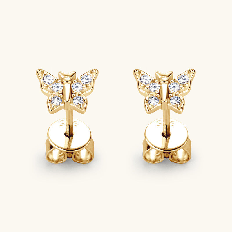 Korean Butterfly Moussan Diamond Ear Team