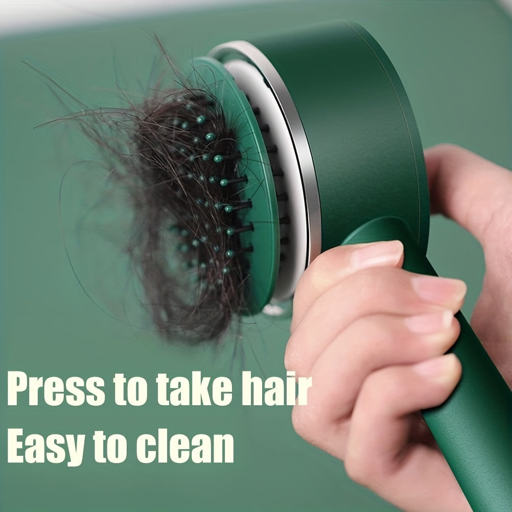 Self-Cleaning Anti-Static Massage Brush