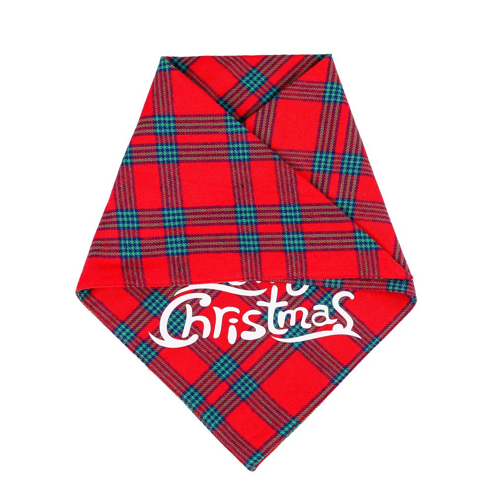 Stylish Christmas Dogs Bib Saliva Towel Pet Collar Scarf For Cat Dog Xams Decor Best Price