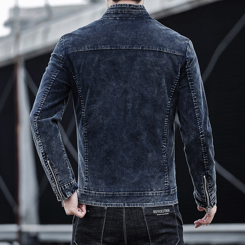 Corduroy Retro Denim Jacket For Men FallWinter