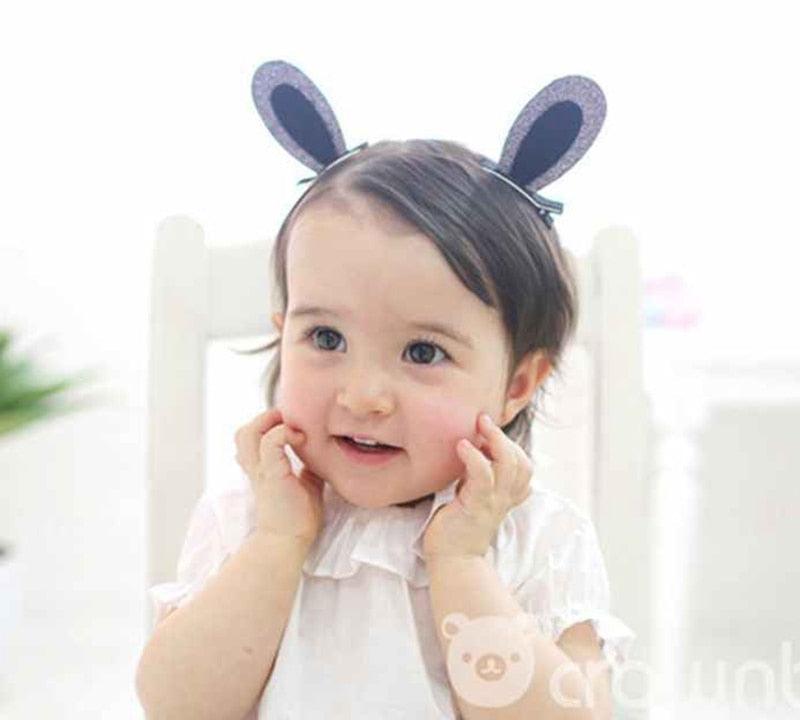 2pcs/Set Cute Hair Clips For Girls Glitter Rainbow Felt Fabric Flowers Hairpins Cat Ears Bunny Barrettes Kids Hair Accessories for Halloween Parties Cosplay for Girls