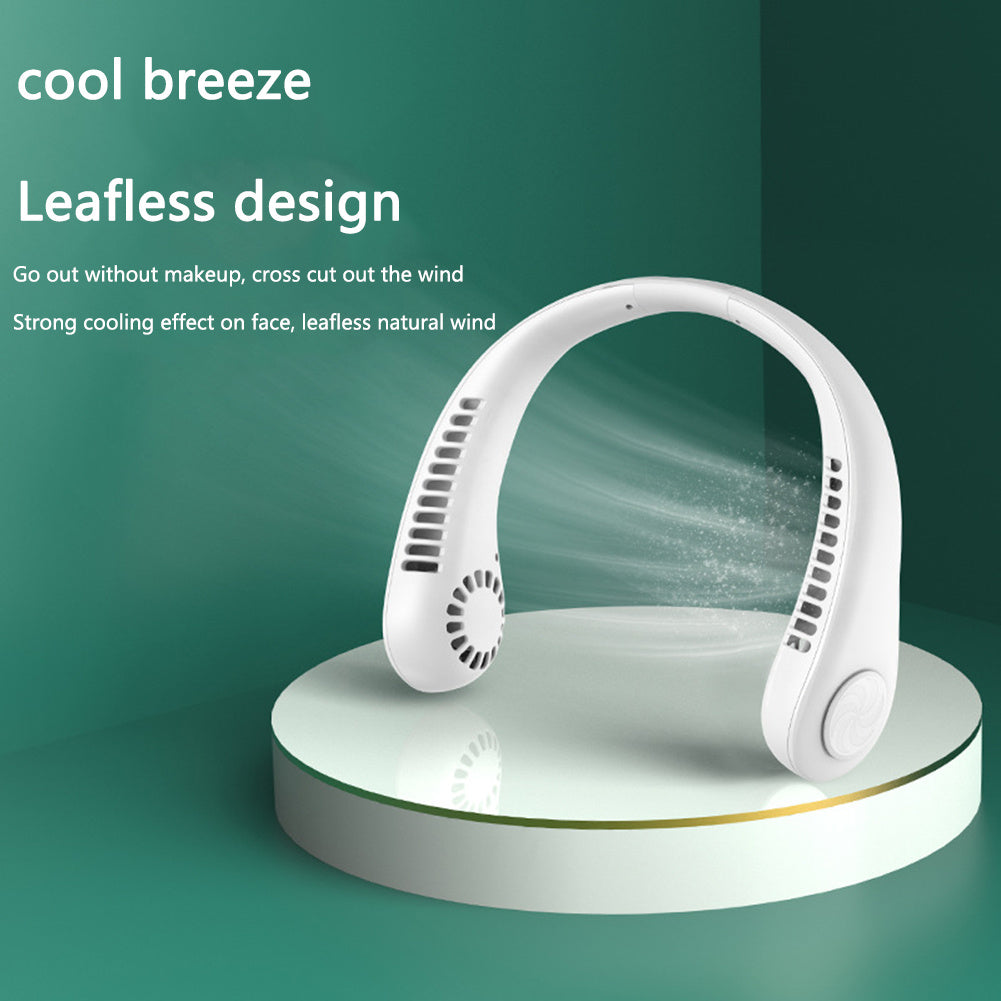 Portable Leafless Neck Fan 4000mAh Rechargeable
