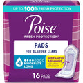 Poise Postpartum Incontinence Bladder Control Pads For Women – Moderate Absorbency 16ct Size Long