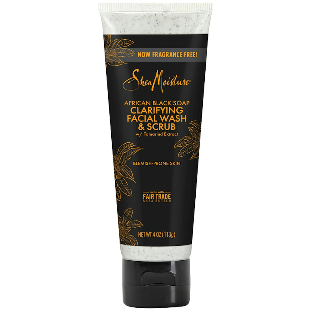 Shea Moisture African Black Soap Problem Skin Facial Wash & Scrub