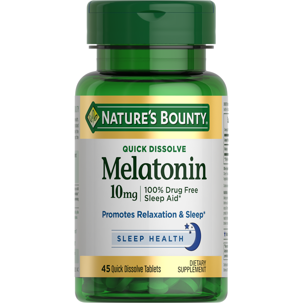 Nature's Bounty Melatonin, 10 Mg, Quick Dissolve Tablets