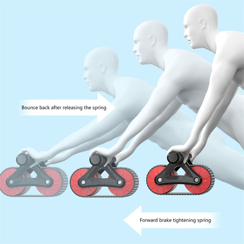 Double Wheel Ab Roller with Rebound