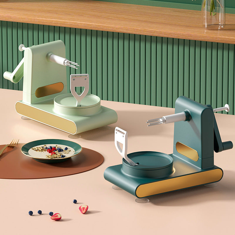 Hand-Cranked Multifunctional Peeler Cutter Slicer