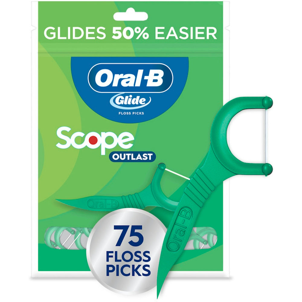 Oral-B® Glide® + Scope® Outlast™ Floss Pick, 75-Pack
