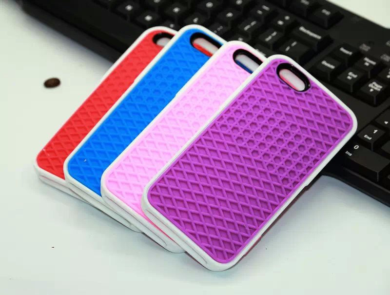 Waffle sole silicone phone case