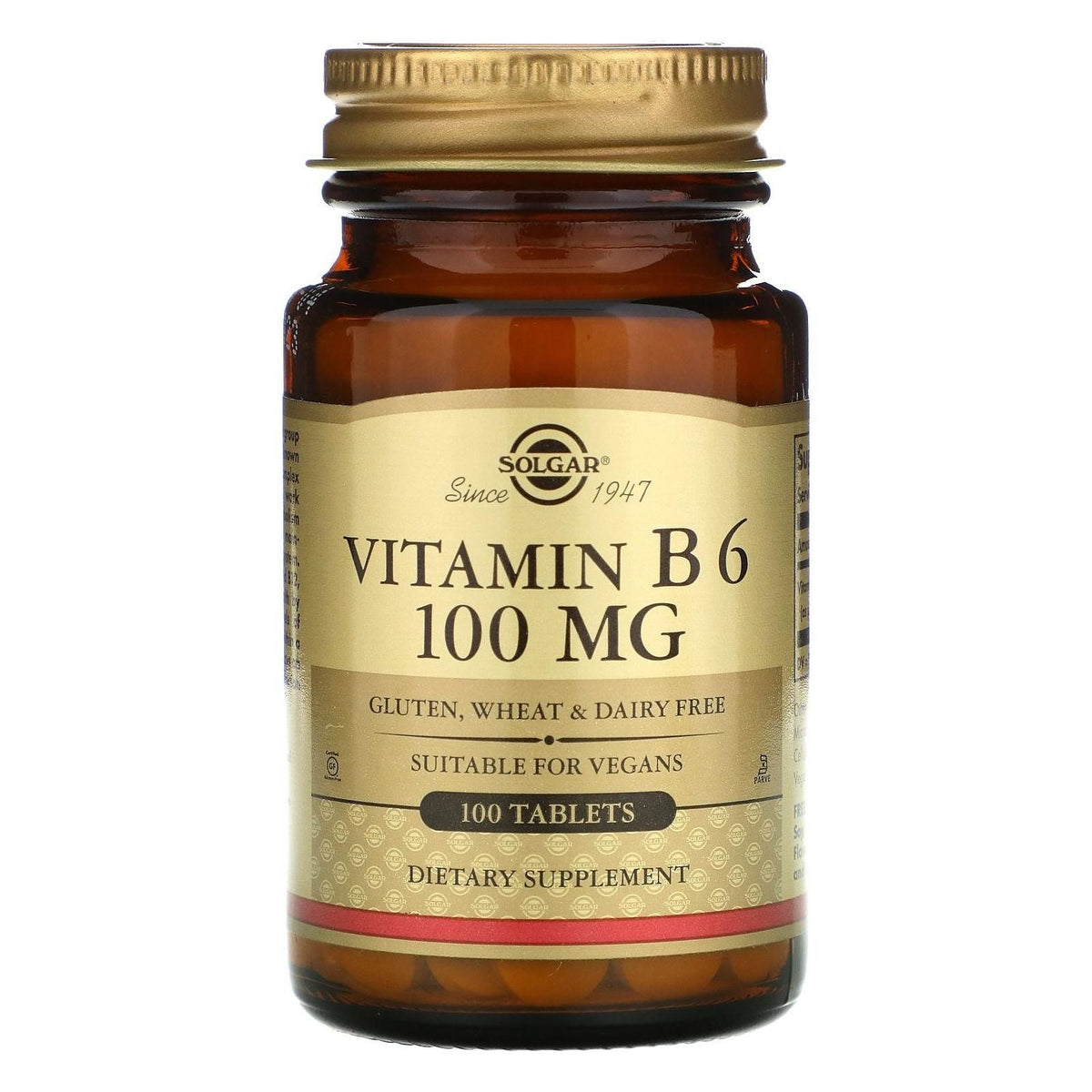 Solgar Vitamin B6 100mg 100 Tablets