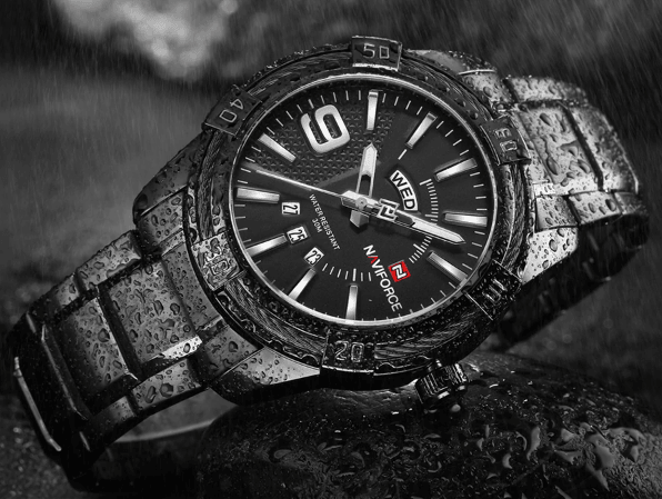 Men's  Luxury Stainless steal Waterproof Watch With Day And Date Display Unique Design Perfect Gift In Modern Metal Men  Wrist Watch Design
