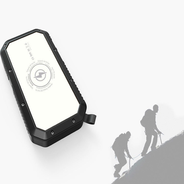 Wireless Solar Power Bank Phone Torch