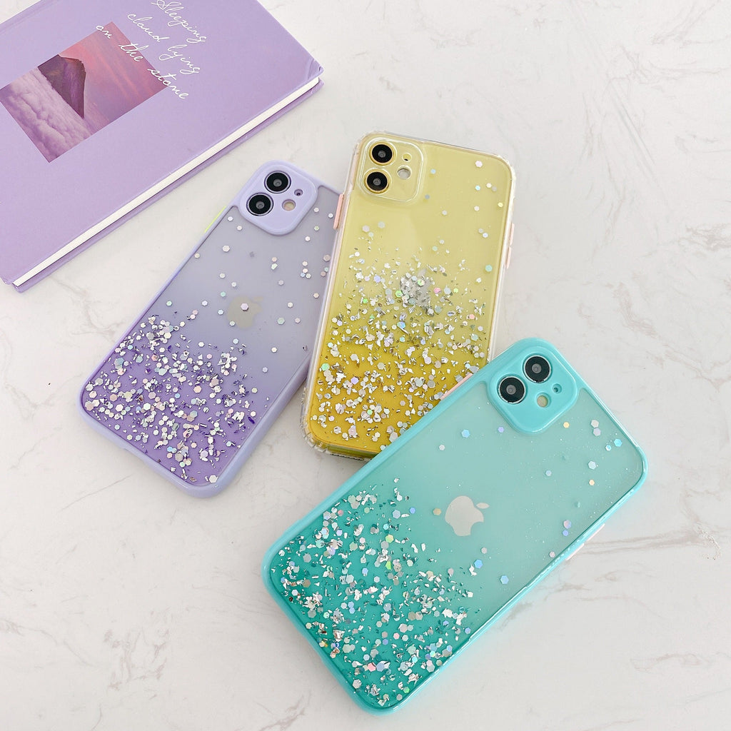Compatible With , Epoxy Glitter 8p Gradient All-inclusive Anti-drop Cover
