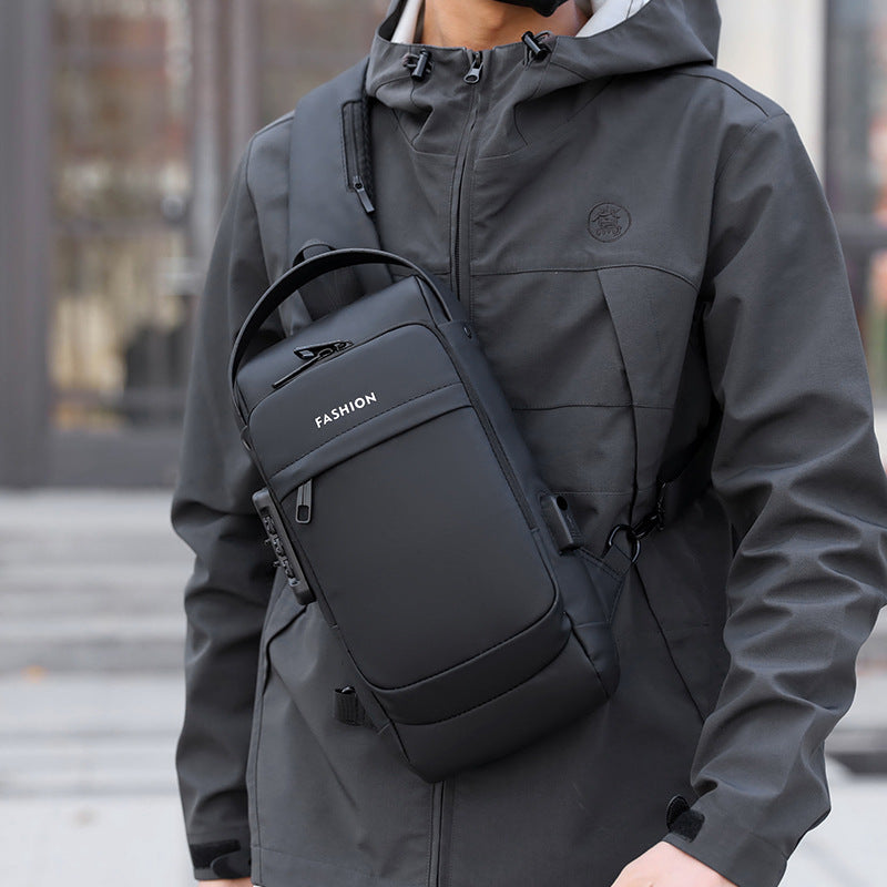 Password Lock Men's Leisure Bag