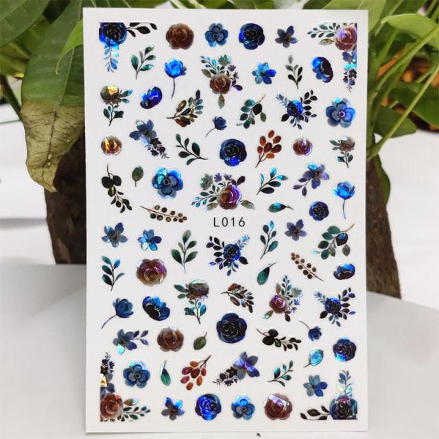 3D Nail Sticker Waterproof Shining Decals Stickers for Nails Cute Beautiful Love Heart Nail Art Decoration Aurora Silver Design Nail Art Stickers Decals Nail Art Supplies Valentines Day 3D Self-Adhesive Nail Decorations Manicuring Nail Art Manicure